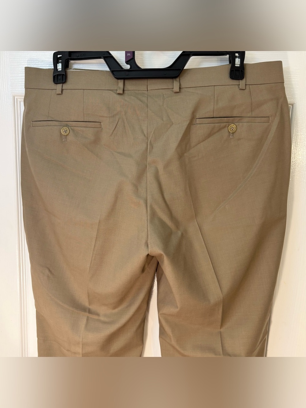 Lauren Ralph Lauren Total Comfort 100% Wool Men's Trouser, 36x30, Khaki/Taupe - Picture 3 of 15